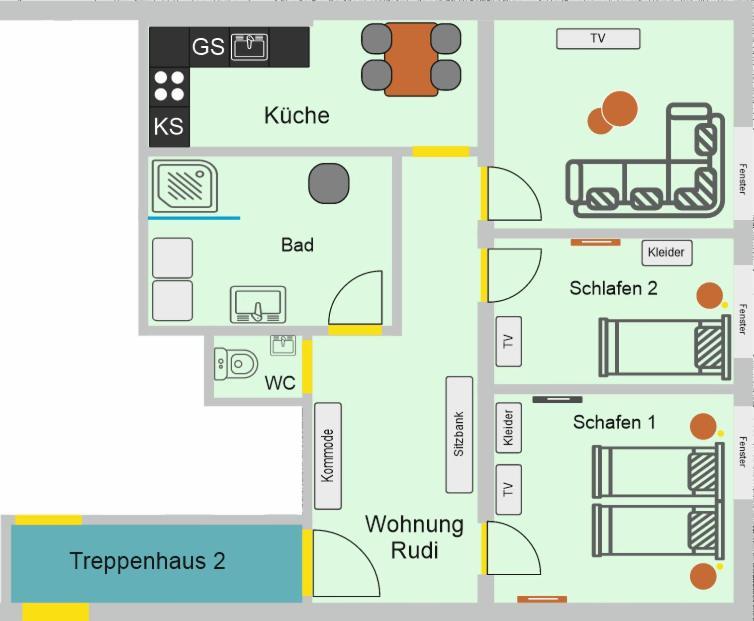 Provizial Ferienwohnung Rudi Wadgassen Exterior foto